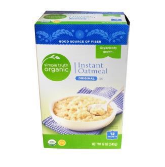 No glyphosate: Simple Truth Organic Instant Oatmeal, Original